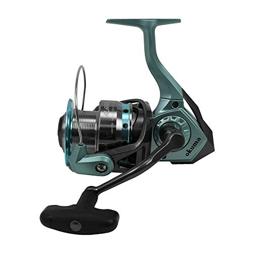 Okuma Alaris Spinning Reel 65 Rollengröße 4,5:1 Übersetzungsverhältnis 87,4 cm Abholrate 4 Kugellager von Okuma