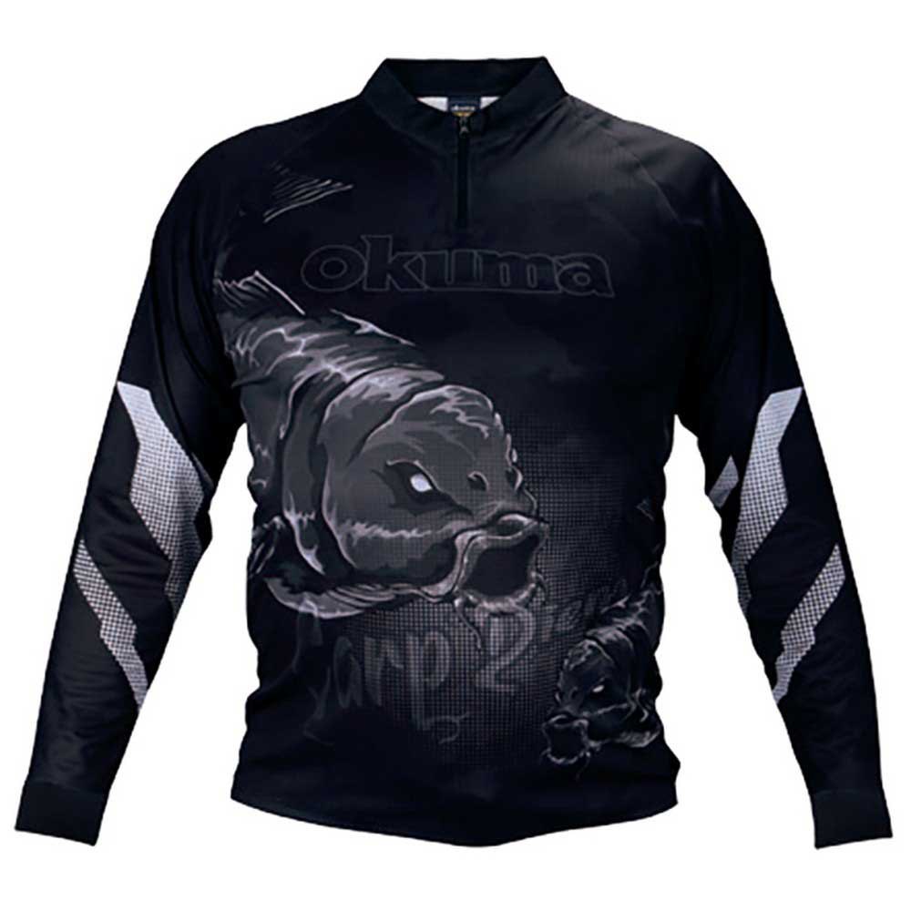 Okuma Carp Half Zip Sweatshirt Schwarz S Mann von Okuma