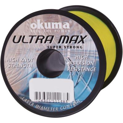 Okuma Ultramax 4oz 593m 25lbs11.3kg 0.45mm Flour Yellow von Okuma