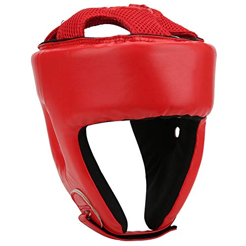 Sanda Helm, PU-Leder, verstellbarer Kopfschutz für Kinder, innen und außen, Rot, Größe M Sanda Helm, PU-Leder, verstellbarer Kopfschutz für Kinder, innen und außen, Rot, Größe M von Okuyonic