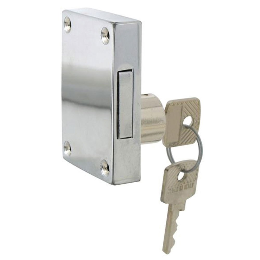 Olcese Ricci Sx Chromed Brass Door Lock Golden 60 x 40 mm von Olcese Ricci