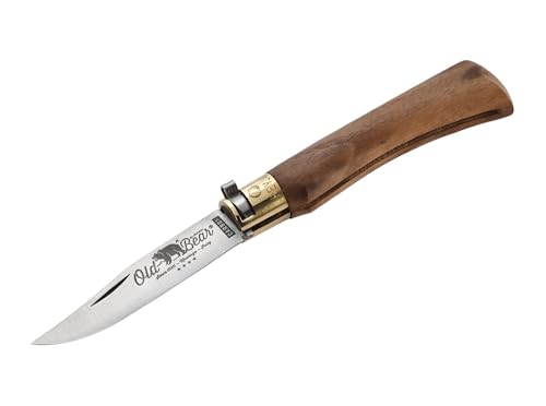 Old Bear Unisex – Erwachsene M Walnuss Kohlenstoffstahl Taschenmesser, braun, M Old Bear Unisex – Erwachsene M Walnuss Kohlenstoffstahl Taschenmesser, braun, M von Böker