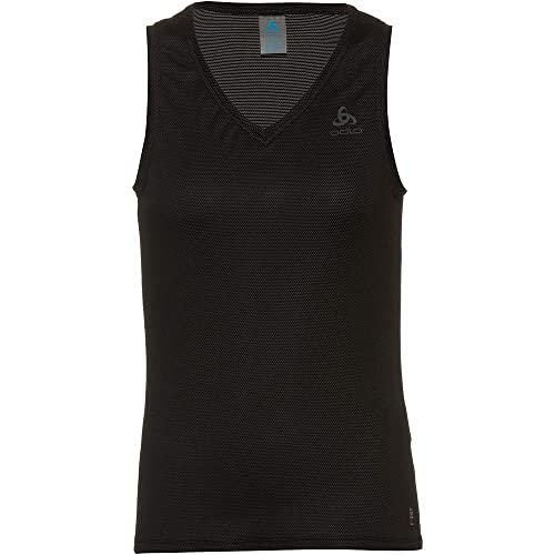 Odlo Damen Active F-dry Light Eco_141171 Funktionsunterwäsche Tanktop, Schwarz, M EU von Odlo