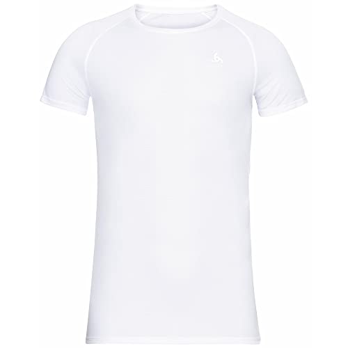Odlo Herren Active F-dry Light Eco_141162 Funktionsunterwäsche Kurzarm Shirt, Weiß, L EU von Odlo