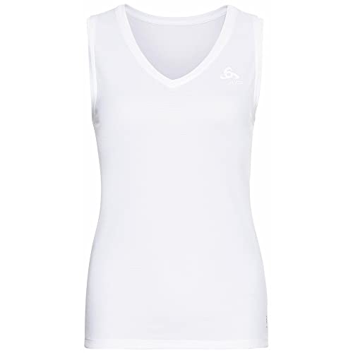 Odlo Damen Active F-dry Light Eco_141171 Funktionsunterwäsche Tanktop, Weiß, S EU von Odlo