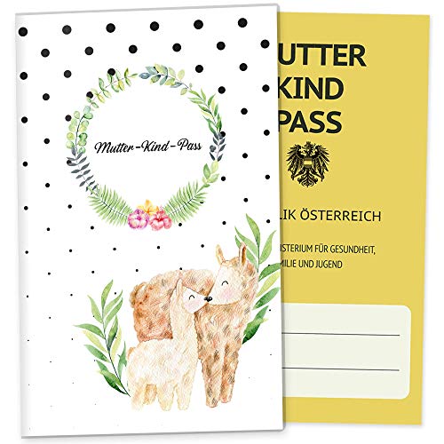 OLGS Mutter-Kind-Passhülle Österreich Mommy Love Dots - Alpaka Design, Schutzhülle für Schwangerschaft, Ideal als Geschenk OLGS Mutter-Kind-Passhülle Österreich Mommy Love Dots - Alpaka Design, Schutzhülle für Schwangerschaft, Ideal als Geschenk von Olgs