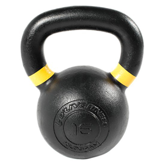 Olive Cast Iron 16kg Kettlebell Schwarz 16 kg von Olive