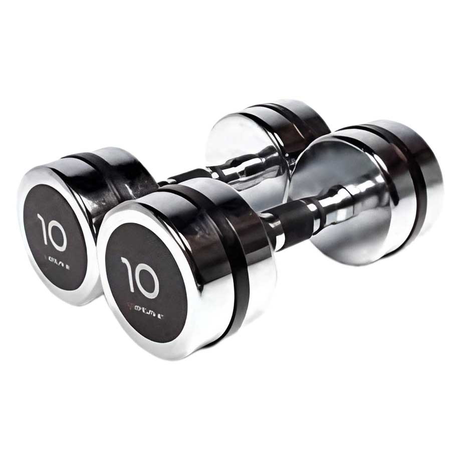 Olive Chromed Dumbbell 2 Units Silber 10 kg von Olive