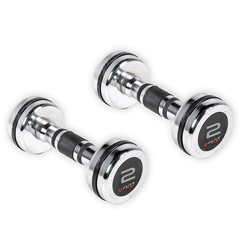 Olive Chromed Dumbbell 2kg 2 Units Silber Olive Chromed Dumbbell 2kg 2 Units Silber von Olive