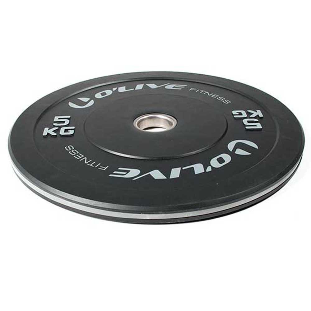 Olive Olympic Bumper Discs 5kg Schwarz 5 kg von Olive