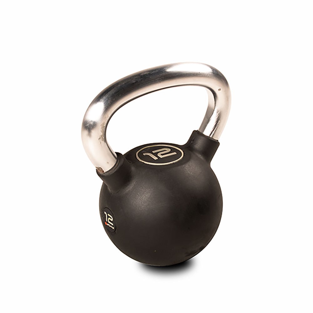 Olive Rubber 12kg Kettlebell Schwarz 12 kg von Olive