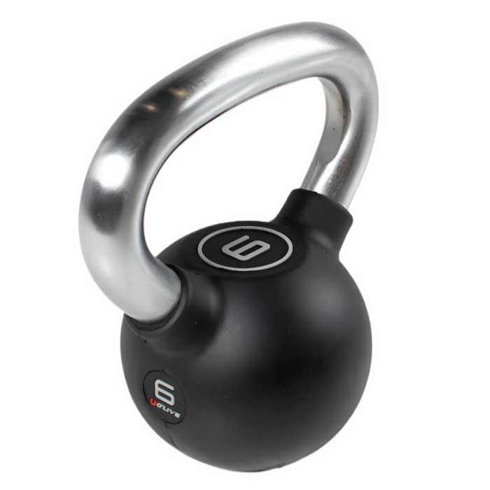 Olive Rubber 6 Kg Kettlebell Silber 6 kg von Olive