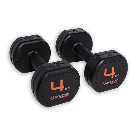 Olive Rubber Dumbbell 2 Units Durchsichtig 4 kg Olive Rubber Dumbbell 2 Units Durchsichtig 4 kg von Olive