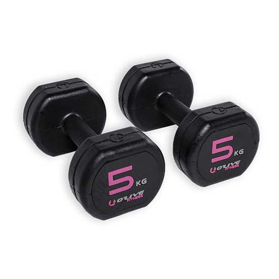 Olive Rubber Dumbbell 2 Units Durchsichtig 5 kg Olive Rubber Dumbbell 2 Units Durchsichtig 5 kg von Olive