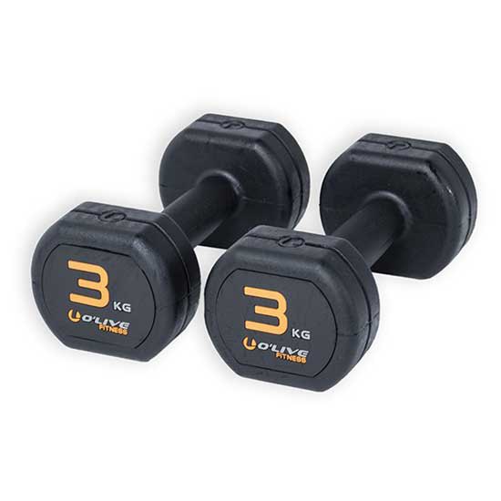 Olive Rubber Dumbbell 2 Units Durchsichtig 3 kg Olive Rubber Dumbbell 2 Units Durchsichtig 3 kg von Olive