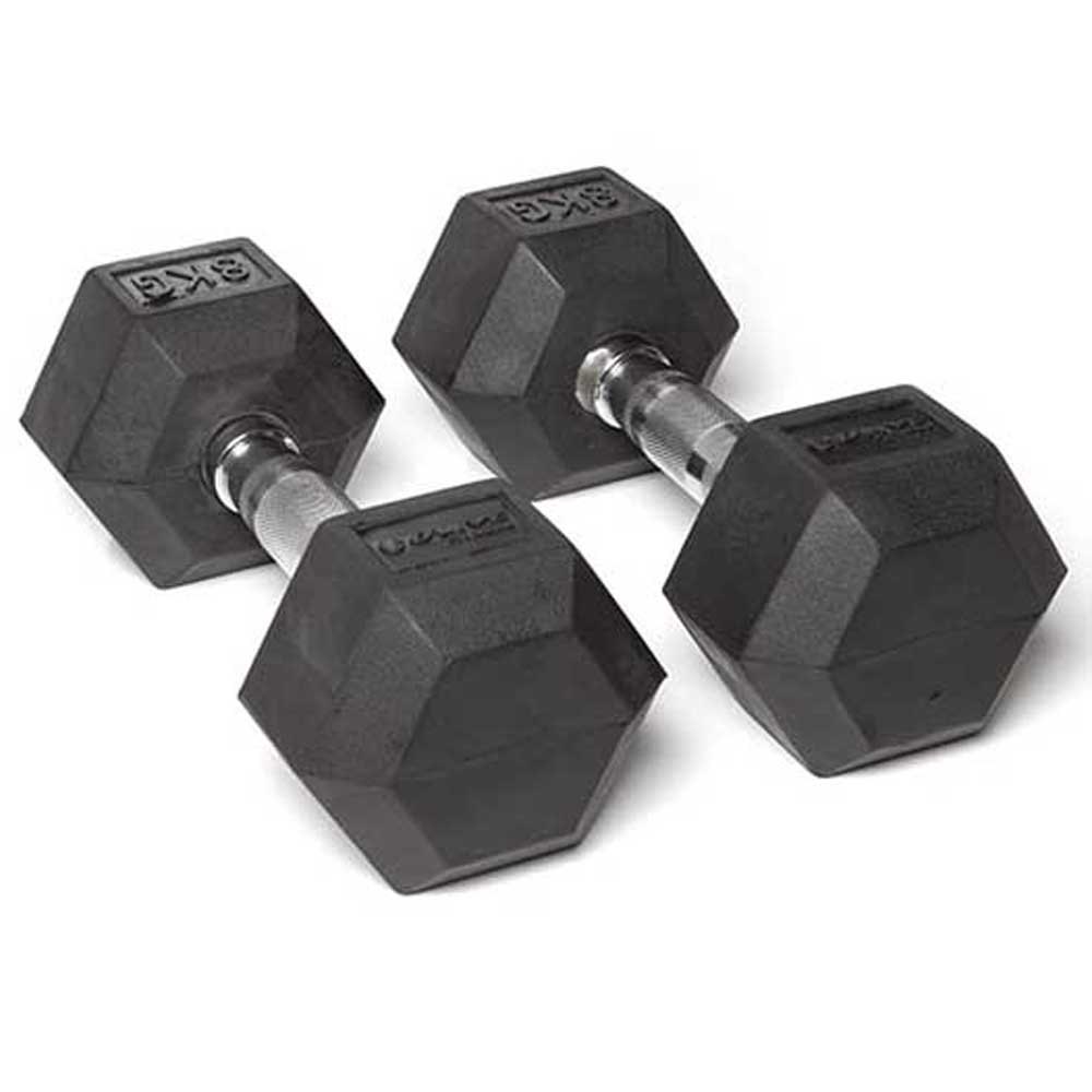 Olive Rubber Hex 8kg Dumbbell 2 Units Schwarz 8 kg Olive Rubber Hex 8kg Dumbbell 2 Units Schwarz 8 kg von Olive