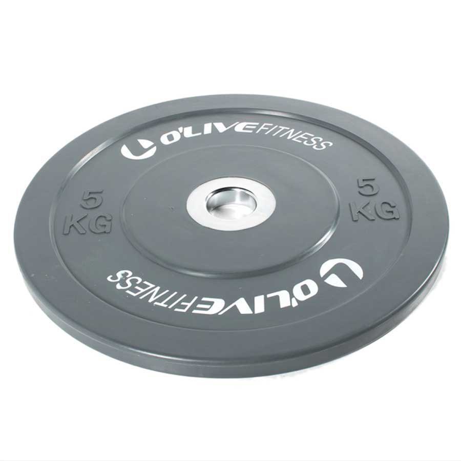 Olive Rubber Weight Plate 5 Kg Unit Silber 5 kg von Olive