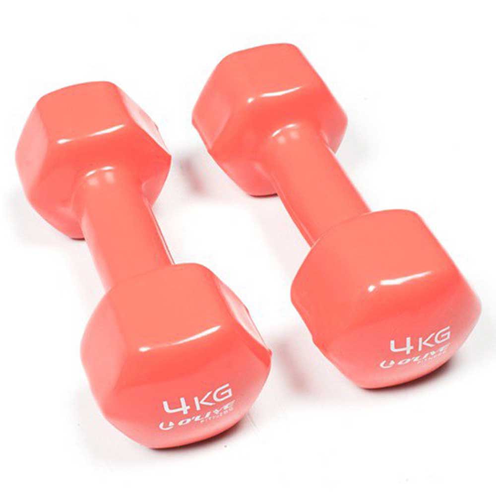 Olive Vinyl 4kg Dumbbell 2 Units Orange 4 kg Olive Vinyl 4kg Dumbbell 2 Units Orange 4 kg von Olive