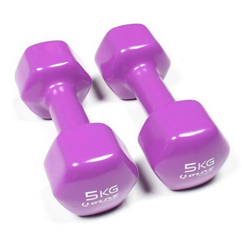 Olive Vinyl 5kg Dumbbell 2 Units Lila 5 kg Olive Vinyl 5kg Dumbbell 2 Units Lila 5 kg von Olive
