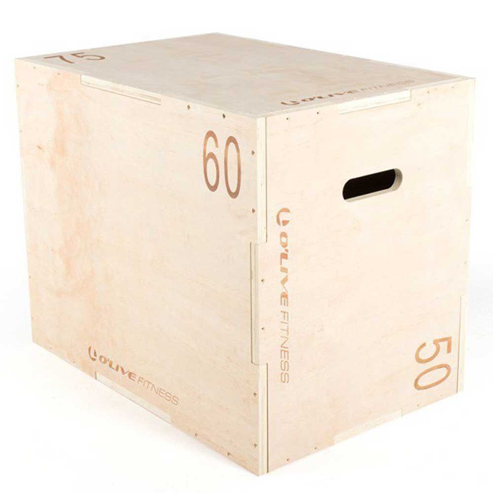 Olive Wood Adjustable Plyometric Box Silber 60x50x75 cm Olive Wood Adjustable Plyometric Box Silber 60x50x75 cm von Olive