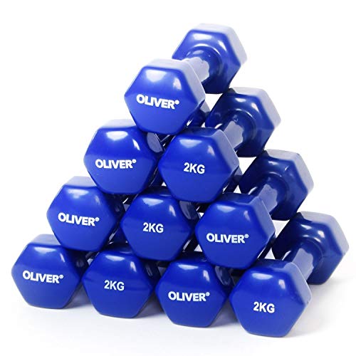 Oliver Kurzhantelpaar 5er Kombi 2kg Gewichte Kraft Training Vinylummantelung Oliver Kurzhantelpaar 5er Kombi 2kg Gewichte Kraft Training Vinylummantelung von Oliver