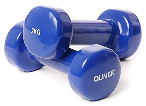 OLIVER Kurzvinylhantel, blau, OL1053059B13, , 2 x 2,0 kg von Oliver