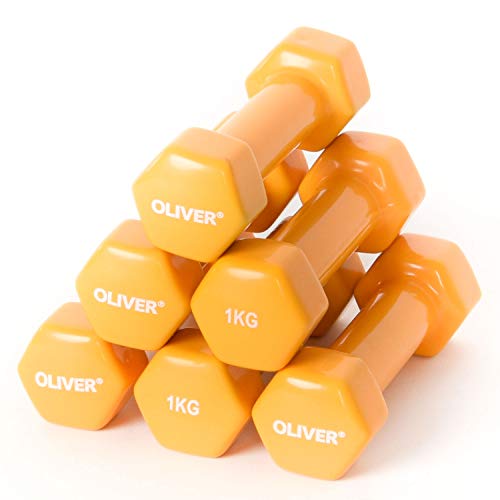 Oliver Vinyl Hantel Kurzhantel 3 Paar zu je 1 kg Oliver Vinyl Hantel Kurzhantel 3 Paar zu je 1 kg von Oliver