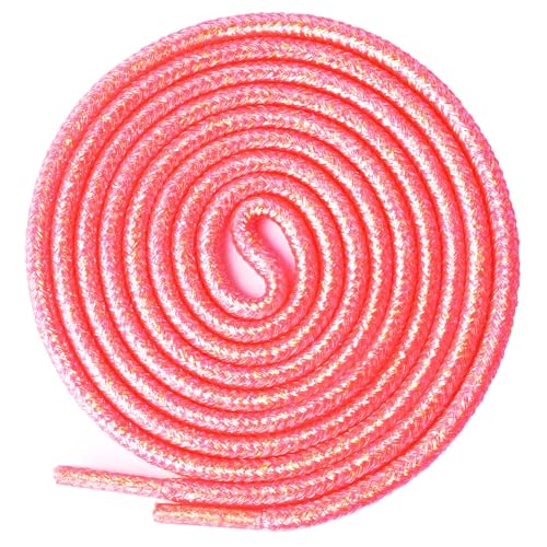 Olukssck 2 Paar Glitzer Schnürsenkel Rund, Glänzende Farbige Runde Schuhbänder für Sneaker, Sportschuhe und Stiefel, Neon Rosa, 160cm Olukssck 2 Paar Glitzer Schnürsenkel Rund, Glänzende Farbige Runde Schuhbänder für Sneaker, Sportschuhe und Stiefel, Neon Rosa, 160cm von Olukssck