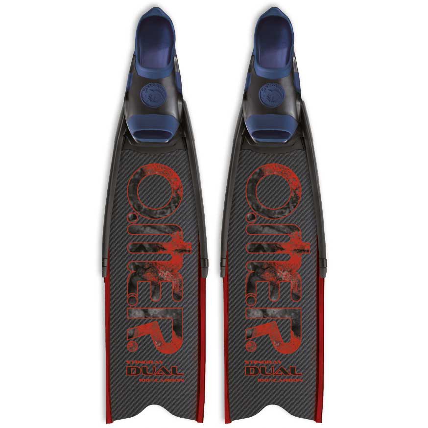 Omer Stingray Dual Carbon Small Spearfishing Fins Schwarz EU 35-36 von Omer