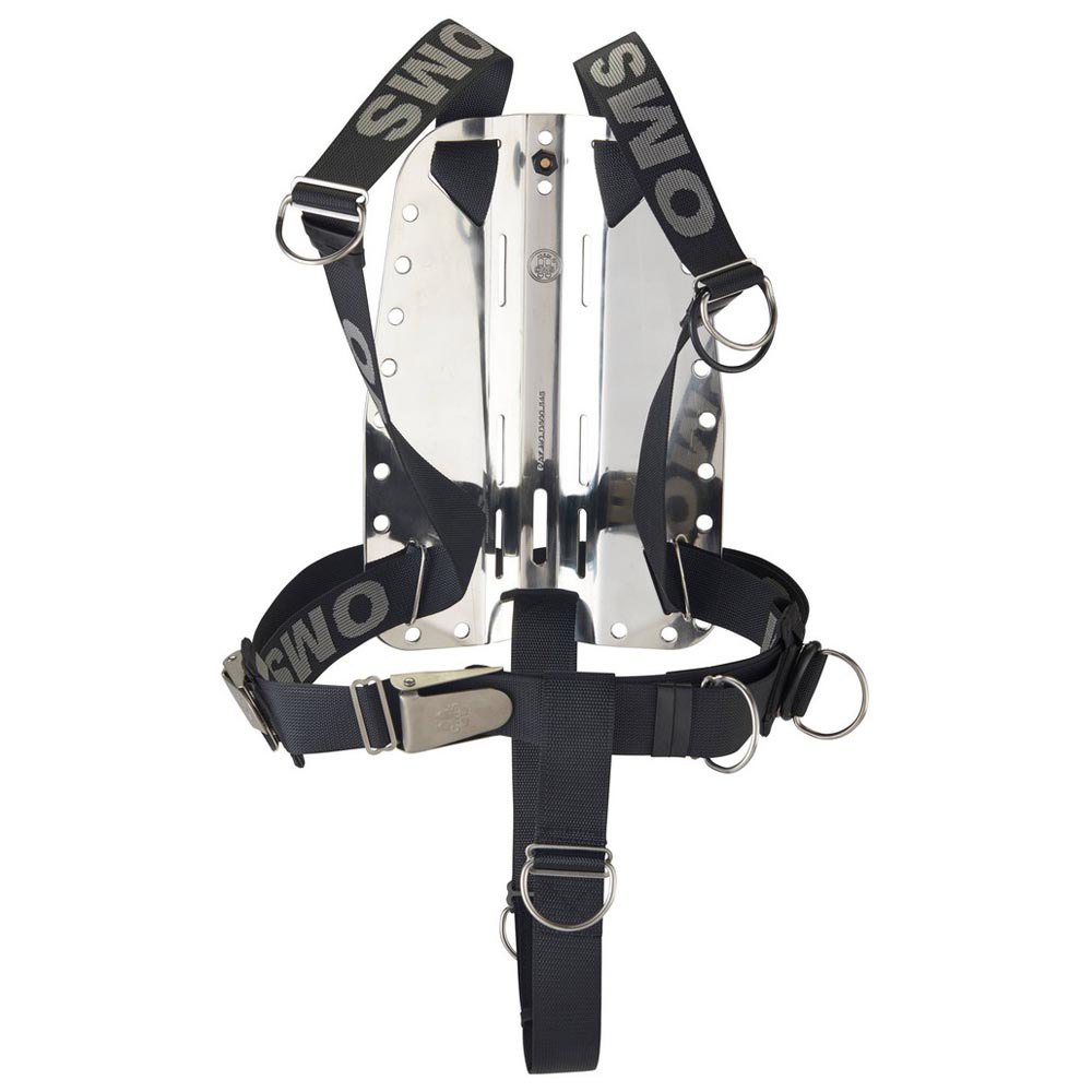Oms Backplate With Smartstream Harness And Crotch Strap Schwarz von Oms