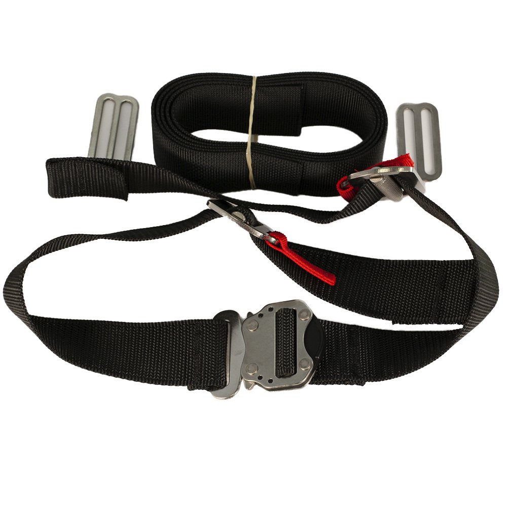 Oms Ps Complete Waist Strap Assambly With Buckles And Complete Webbing Harness Schwarz von Oms