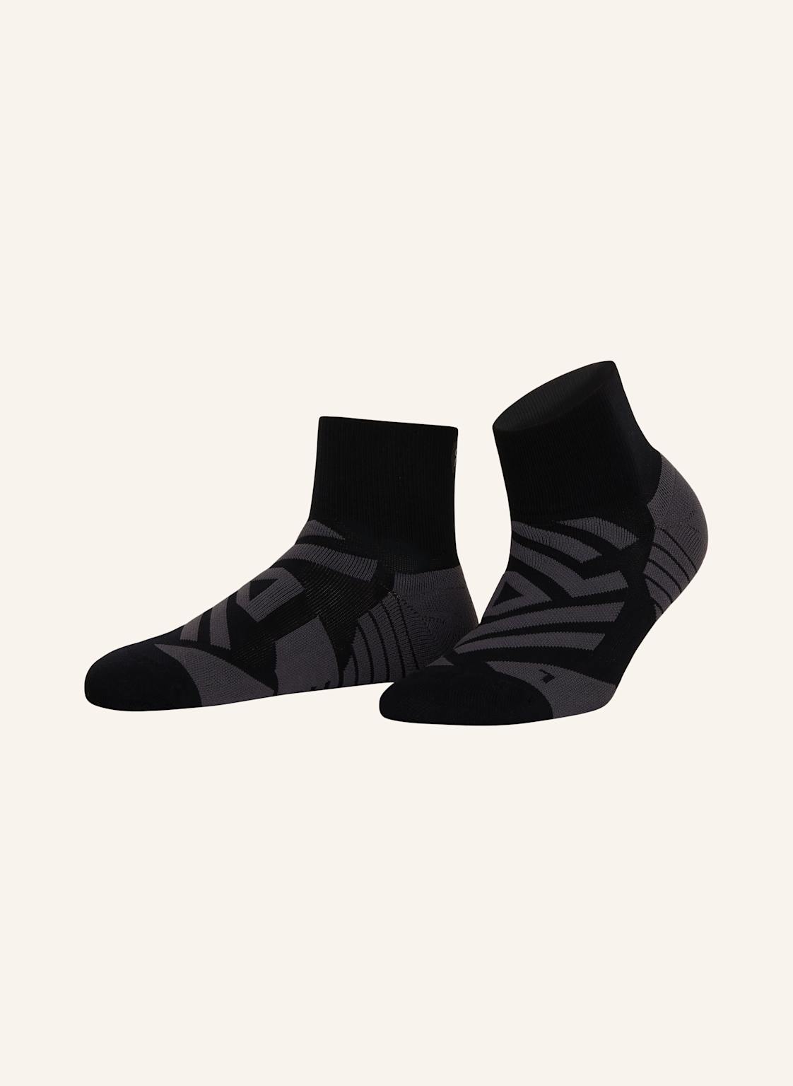 On Laufsocken Performance Mid Mit Mesh schwarz On Laufsocken Performance Mid Mit Mesh schwarz von On
