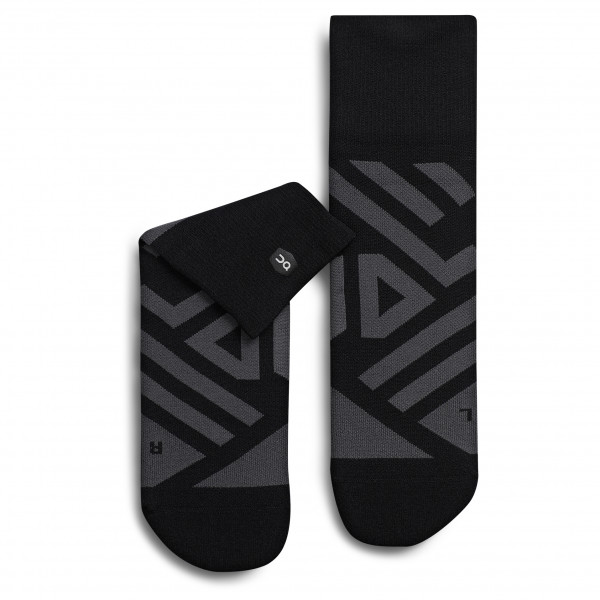 On - Performance Mid Sock - Laufsocken Gr M schwarz von On