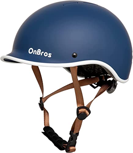 OnBros Fahrradhelm Herren, Fahrradhelm Damen Retro Helm Frauen Skaterhelm Urban Commuter Helm Fahrradhelm, Verstellbarer Helm 56-61CM OnBros Fahrradhelm Herren, Fahrradhelm Damen Retro Helm Frauen Skaterhelm Urban Commuter Helm Fahrradhelm, Verstellbarer Helm 56-61CM von OnBros