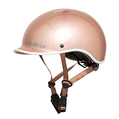 OnBros Fahrradhelm Herren, Fahrradhelm Damen Retro Helm Frauen Skaterhelm Urban Commuter Helm Fahrradhelm, Verstellbarer Helm 56-61CM OnBros Fahrradhelm Herren, Fahrradhelm Damen Retro Helm Frauen Skaterhelm Urban Commuter Helm Fahrradhelm, Verstellbarer Helm 56-61CM von OnBros