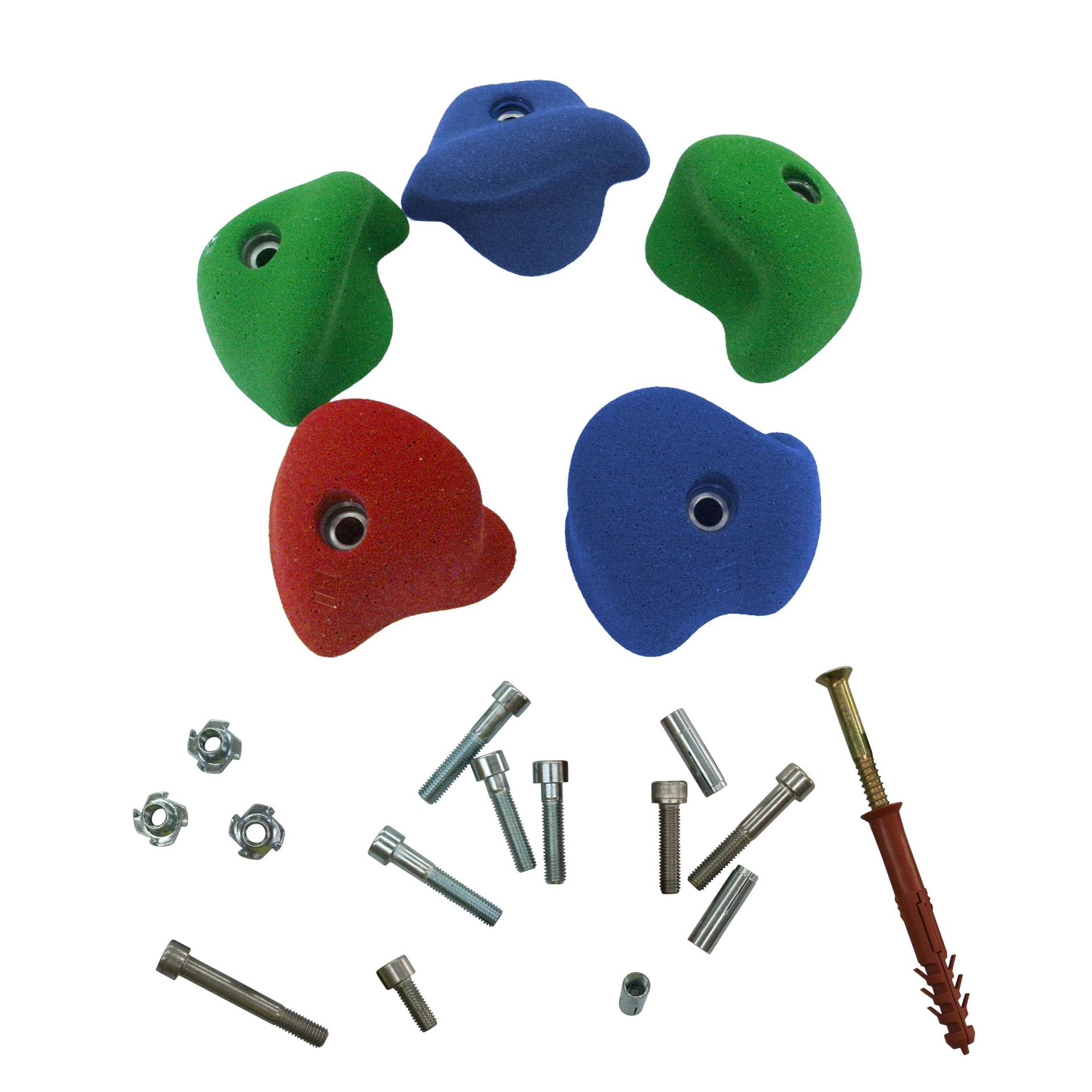 On Top Klettern Klettergriff-Set "Superleicht", Mit Befestigungsmaterial für Betonwand, Set C On Top Klettern Klettergriff-Set "Superleicht", Mit Befestigungsmaterial für Betonwand, Set C von On Top Klettern