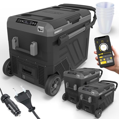 ONBEST XXL Kompressor Kühlbox – Große 60L / 50L / 40L – Elektrische Gefrierbox & Teleskophandgriff – 12V & 230V Stromanschluss – Mobile Kompressorkühlbox mit integriertem Zubehör – Autokühlboxen ONBEST XXL Kompressor Kühlbox – Große 60L / 50L / 40L – Elektrische Gefrierbox & Teleskophandgriff – 12V & 230V Stromanschluss – Mobile Kompressorkühlbox mit integriertem Zubehör – Autokühlboxen von Onbest