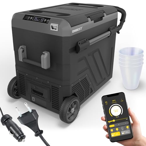 ONBEST XXL Kompressor Kühlbox – Große 60L / 50L / 40L – Elektrische Gefrierbox & Teleskophandgriff – 12V & 230V Stromanschluss – Mobile Kompressorkühlbox mit integriertem Zubehör – Autokühlboxen ONBEST XXL Kompressor Kühlbox – Große 60L / 50L / 40L – Elektrische Gefrierbox & Teleskophandgriff – 12V & 230V Stromanschluss – Mobile Kompressorkühlbox mit integriertem Zubehör – Autokühlboxen von Onbest