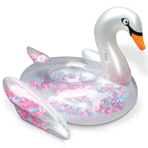 ONBEST aufblasbares XXXL Schwimmtier mit Federn – 183x162x117 cm – Wassertier zum Aufblasen für Erwachsene & Kinder 14+ – Highlight an Pool & Strand für Spaß im Wasser – Badetier Luftmatratze ONBEST aufblasbares XXXL Schwimmtier mit Federn – 183x162x117 cm – Wassertier zum Aufblasen für Erwachsene & Kinder 14+ – Highlight an Pool & Strand für Spaß im Wasser – Badetier Luftmatratze von Onbest