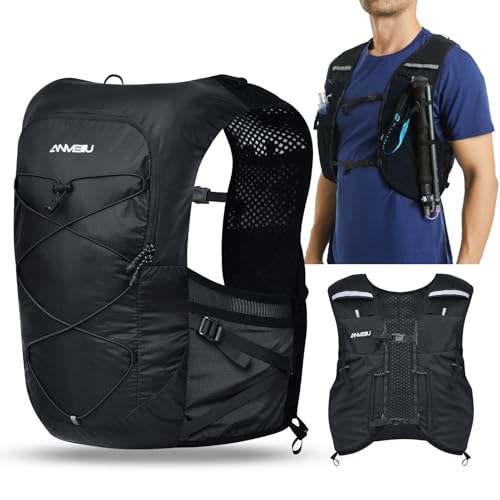 ONDACORE Trinkrucksack 5L Ultraleichter Trail Laufrucksack, Laufweste Damen Herren, Multifunktionsrucksack Laufen, Marathon, Radfahren, Jogging, Trailrunning Rucksack(Schwarz, L) ONDACORE Trinkrucksack 5L Ultraleichter Trail Laufrucksack, Laufweste Damen Herren, Multifunktionsrucksack Laufen, Marathon, Radfahren, Jogging, Trailrunning Rucksack(Schwarz, L) von OndaCore
