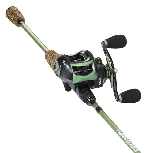 One Bass Angelrutenkombinationen, 30 Tonnen Kohlefaser-Rohlinge, Wurfruten, 8,1:1 Übersetzung, Angelrolle, 2-teiliges Baitcast-Kombi mit Gummikorkgriff- Linkshänder 1,98M One Bass Angelrutenkombinationen, 30 Tonnen Kohlefaser-Rohlinge, Wurfruten, 8,1:1 Übersetzung, Angelrolle, 2-teiliges Baitcast-Kombi mit Gummikorkgriff- Linkshänder 1,98M von One Bass