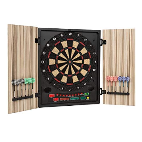 oneConcept - Dartmaster 180 Dartautomat, Dartscheibe elektronisch, E-Darts, Dartboard mit bis zu 8 Spieler, virtueller Gegner, LED-Anzeigen, 12 Pfeile, Beige oneConcept - Dartmaster 180 Dartautomat, Dartscheibe elektronisch, E-Darts, Dartboard mit bis zu 8 Spieler, virtueller Gegner, LED-Anzeigen, 12 Pfeile, Beige von Oneconcept