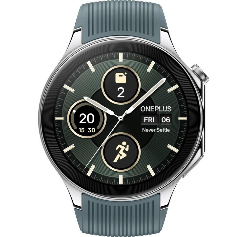 OnePlus Watch 2 Black Steel, Smartwatch, Bluetooth, Wifi, GPS, NFC Smartwatch, GPS, NFC, Wifi, Bluetooth, Oximeter, Barometer von OnePlus