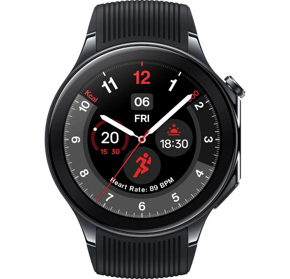 OnePlus Watch 2 Black Steel, Smartwatch, Bluetooth, Wifi, GPS, NFC Smartwatch, GPS, NFC, Wifi, Bluetooth, Oximeter, Barometer von OnePlus