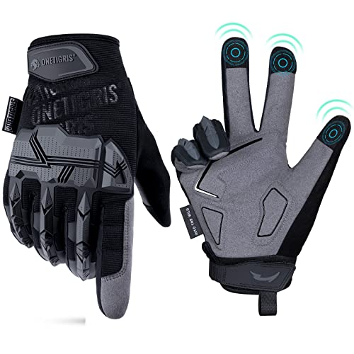 OneTigris Taktische Handschuhe Militär Touchscreen Motorradhandschuhe Outdoor Motocross Handschuhe Kletterhandschuhe für Airsoft Paintball Wandern Jagen Radsport von OneTigris