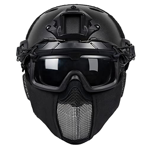 OneTigris Airsoft Helm, Mich 2000 Paintball Helm mit Maske und Schutzbrille für Airsoft Paintball OneTigris Airsoft Helm, Mich 2000 Paintball Helm mit Maske und Schutzbrille für Airsoft Paintball von OneTigris