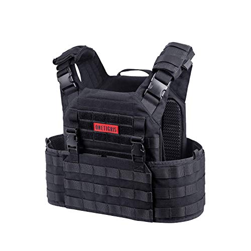 OneTigris Taktische Weste Griffin AFPC Airsoft Weste Schnelleverschluss Plate Carrier Atmungsaktiv für CS Paintball von OneTigris