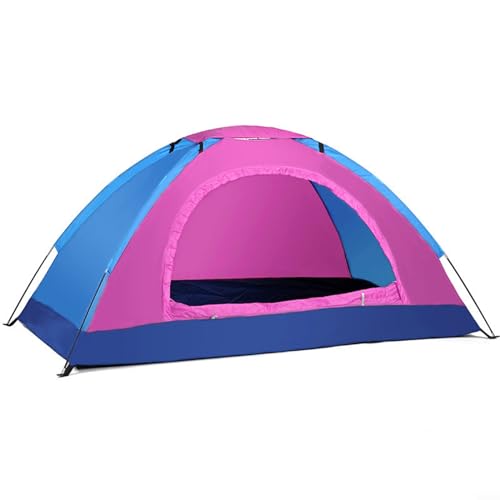 Oniissy Leichtes Zelt für 1–2 Personen, wasserdicht, winddicht, tragbar, wasserdicht, Doppeltür-Campingzelt, perfekt für Strand, Outdoor, Reisen, Wandern, Camping, Jagd, Angeln (2 Personen, Rosa) von Oniissy