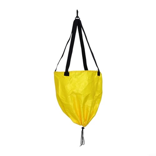 Oniissy Verstellbarer Schwimm-Krafttrainings-Widerstandsgürtel, mit Zugschwimm-Fallschirm, Schwimmkrafttraining, Widerstandsgürtel, Schwimm-Trainingsgürtel (gelb) von Oniissy