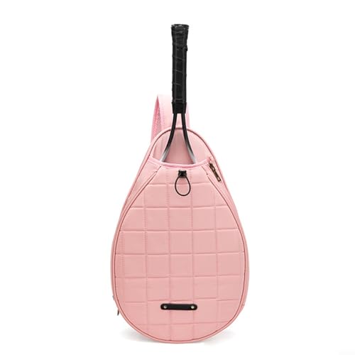 Tennistasche, Rucksack für Herren und Damen, Tennisschläger, Umhängetasche, Schultertaschen für Tennis, Badminton, Pickleballschläger, Badminton-Reisetasche, Rosa von Oniissy